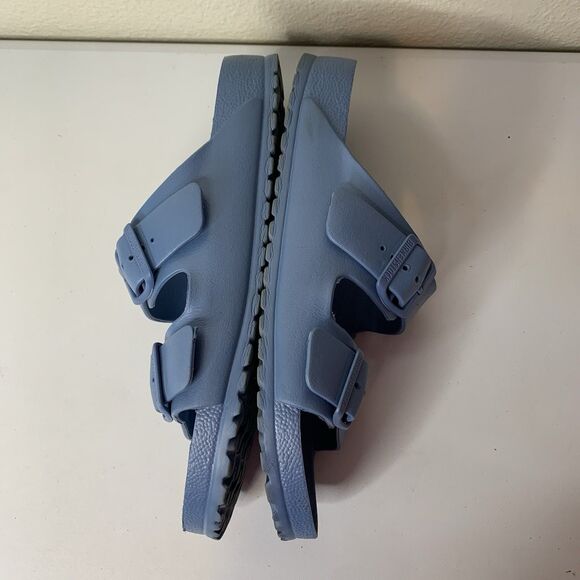 Birkenstock Blue Sandals Slides Sz 41 Regular Width Women’s 10/10.5 Men’s 8/8.5 - Picture 5 of 8